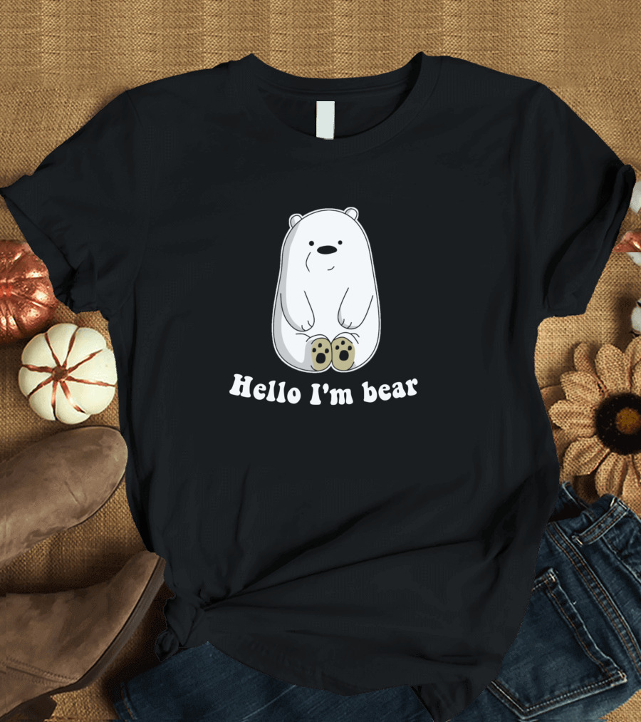 Hello I'm Bear Adorable Cartoon T-Shirt