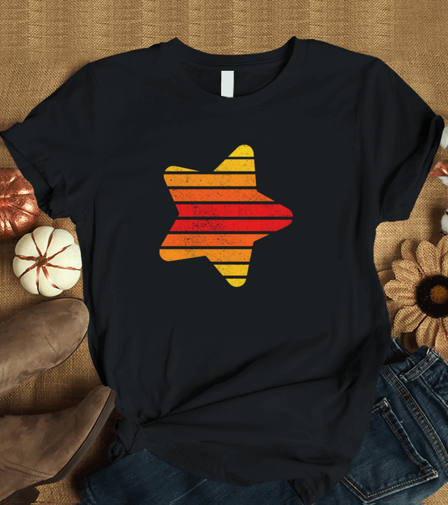 Star Retro Sunset Stripes T-Shirt