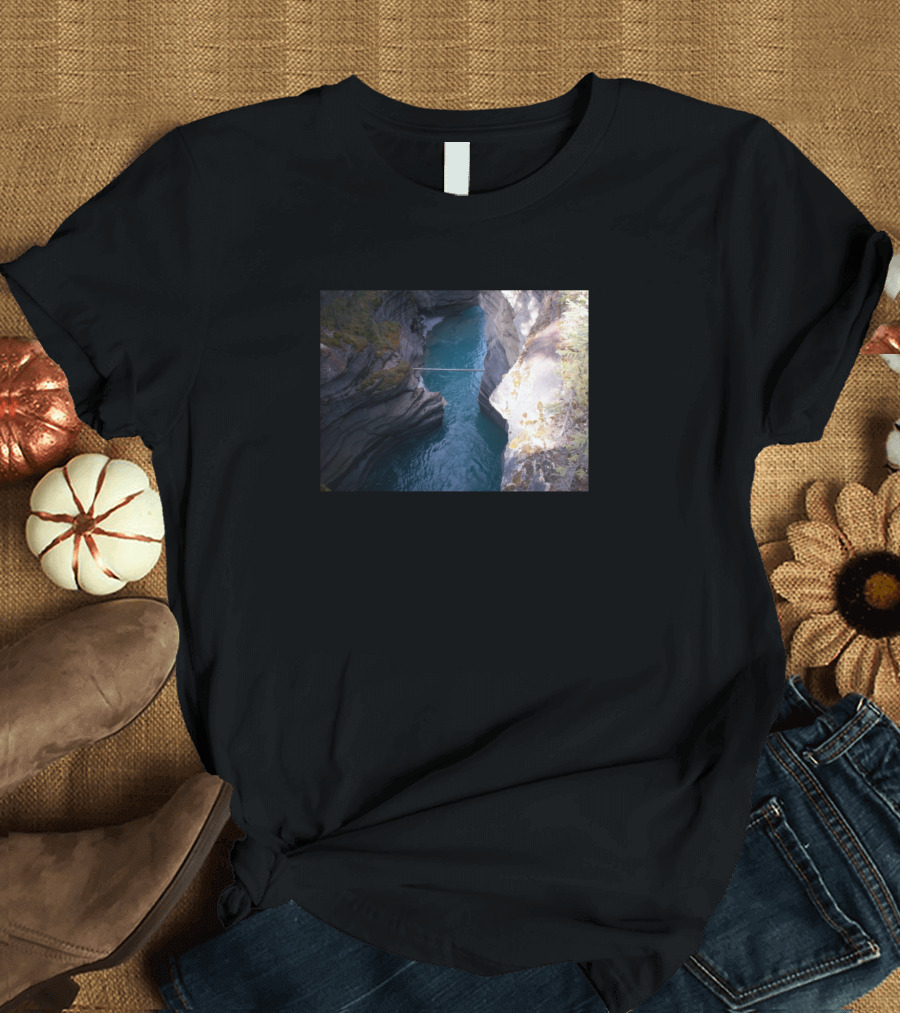 Within The Canadian Rockies Canyon River Bridge T-Shirt