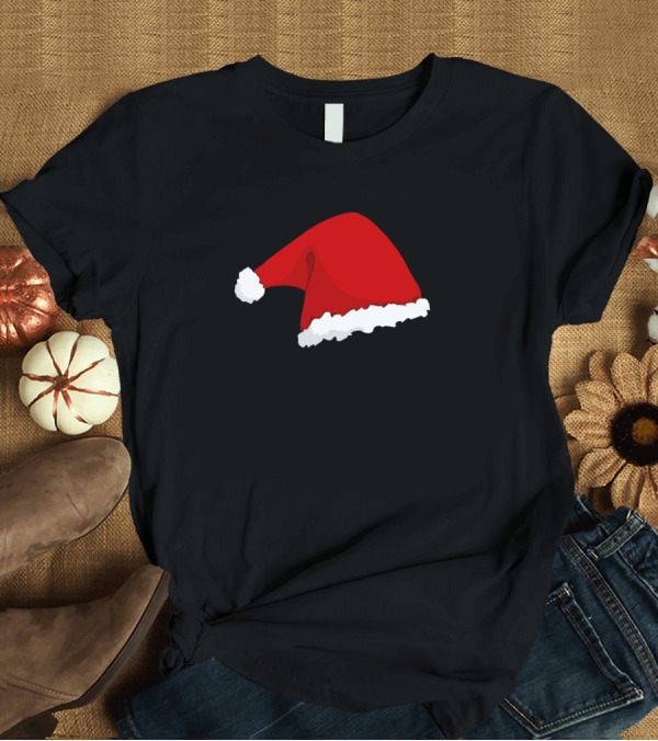 T-Shirt: Santa Hat Wearables Merry Christmas Accessory T-Shirt Santa Hat Wearables Merry Christmas Accessory T-Shirt