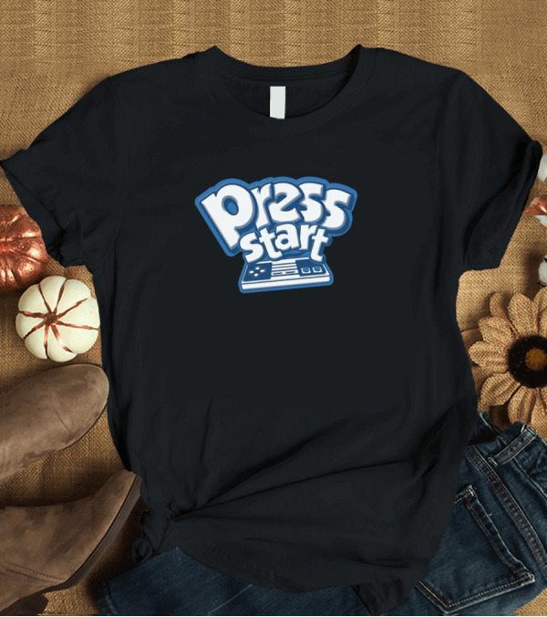 T-Shirt: Press Start Gamepad Retro Gaming T-Shirt Press Start Gamepad Retro Gaming T-Shirt