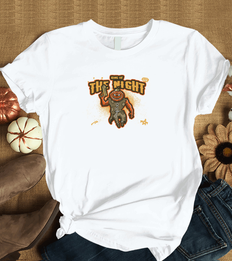 King of the Night Pumpkin Costume Halloween T-Shirt