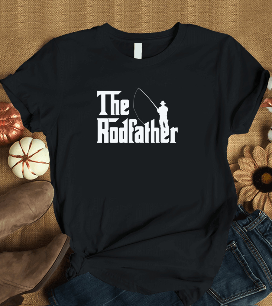 The Rodfather Fishing Humor Angler T-Shirt