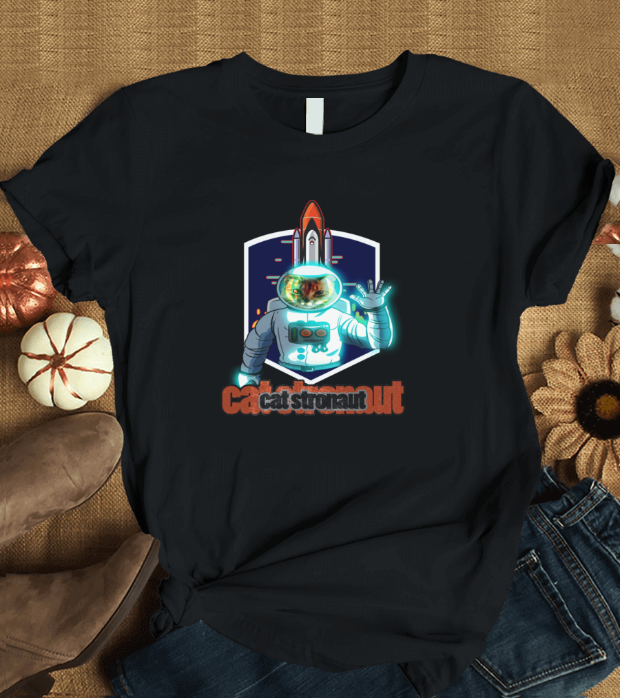 Catstronaut Astronaut Cat Space Shuttle Adventure T-Shirt