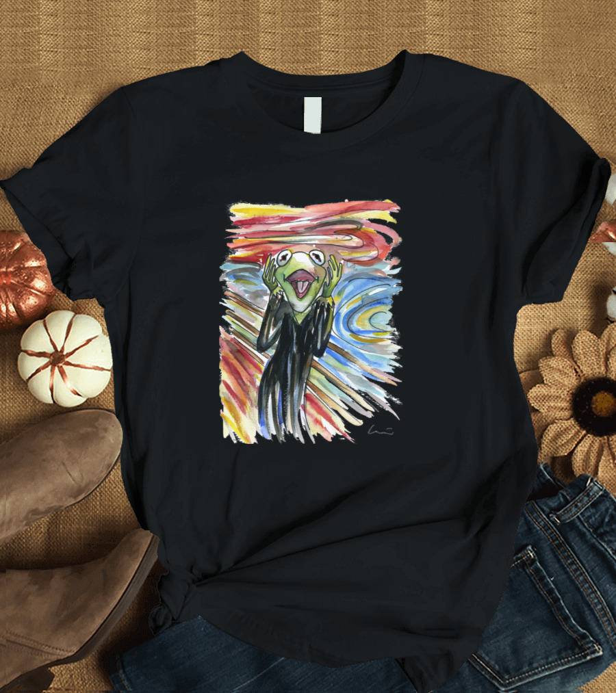 The Frog Shout Munch Painting T-Shirt