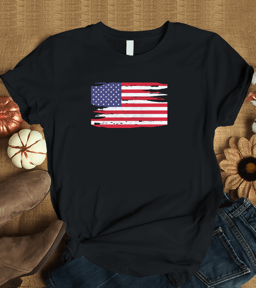 Usa Flag 4th Of July 1776 America Vintage T-Shirt