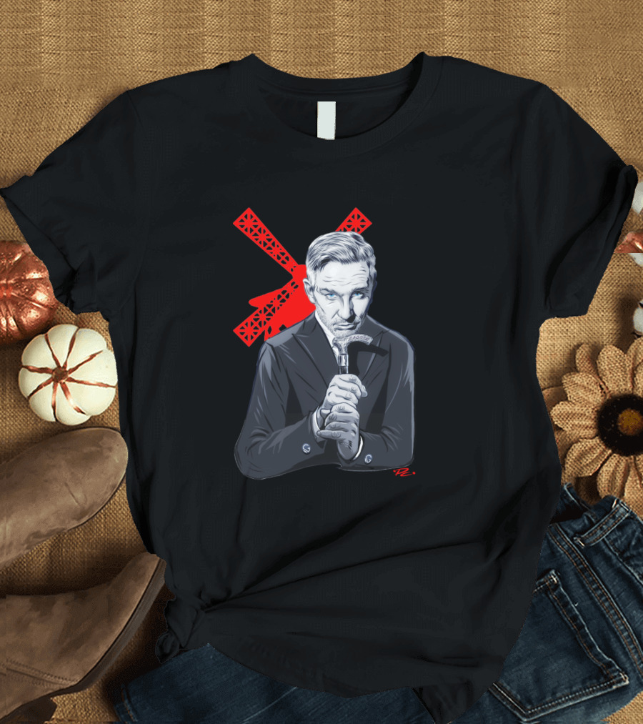 Baz Luhrmann Illustration Red Windmill Paul Cemmick T-Shirt