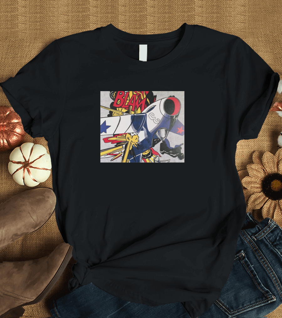BLAM Roy Lichtenstein Airplane Stars T-Shirt