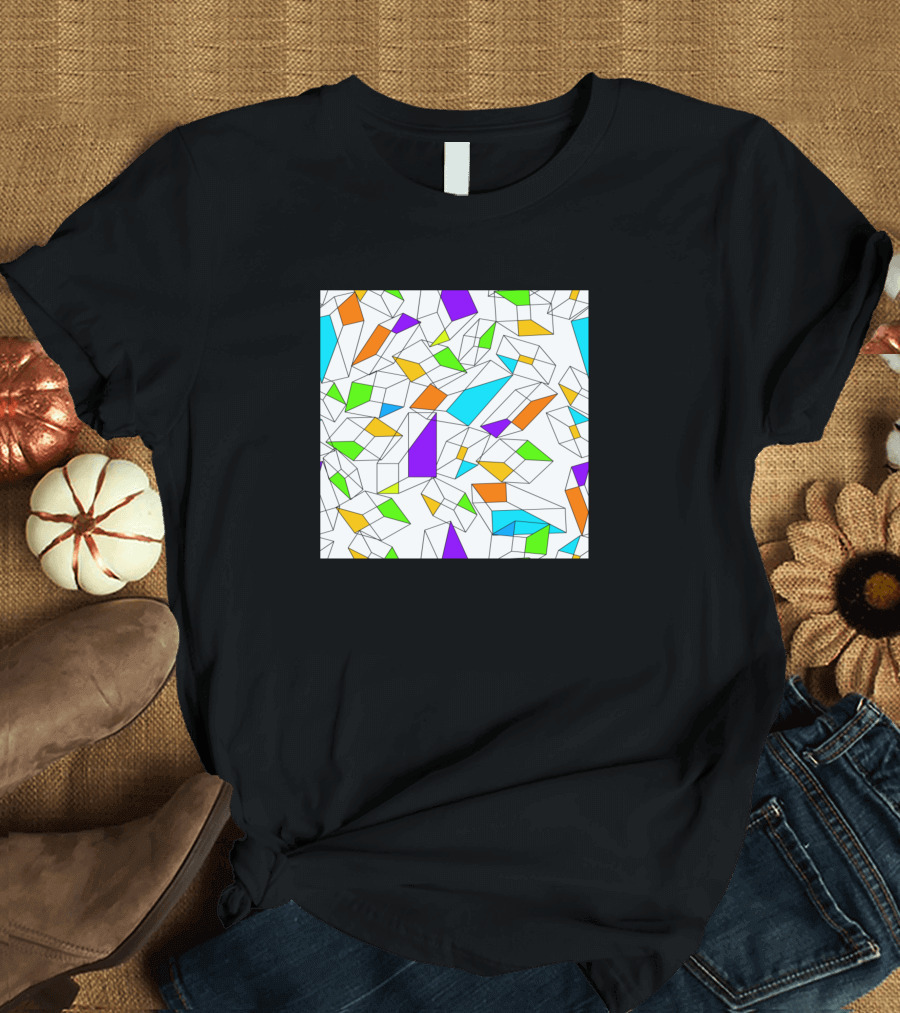 Boxes Geometric Colorful T-Shirt