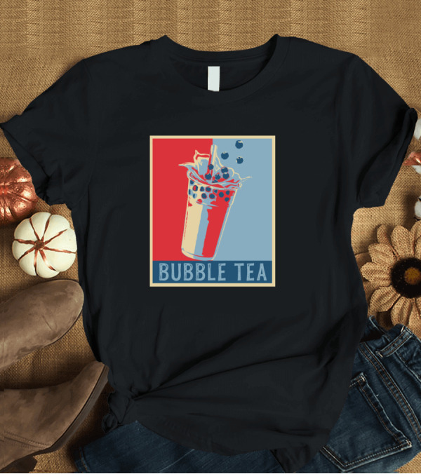 T-Shirt: Retro Bubble Tea Men Kids Bob T-Shirt Retro Bubble Tea Men Kids Bob T-Shirt