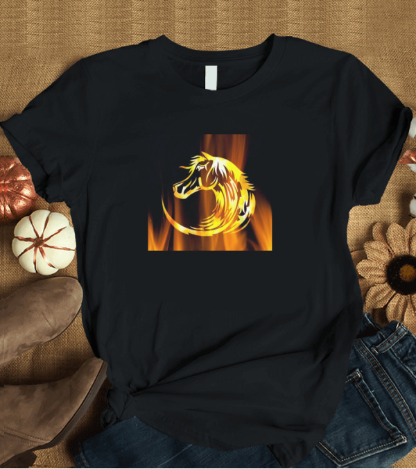 T-Shirt: Horse Fiery Flame T-Shirt Horse Fiery Flame T-Shirt