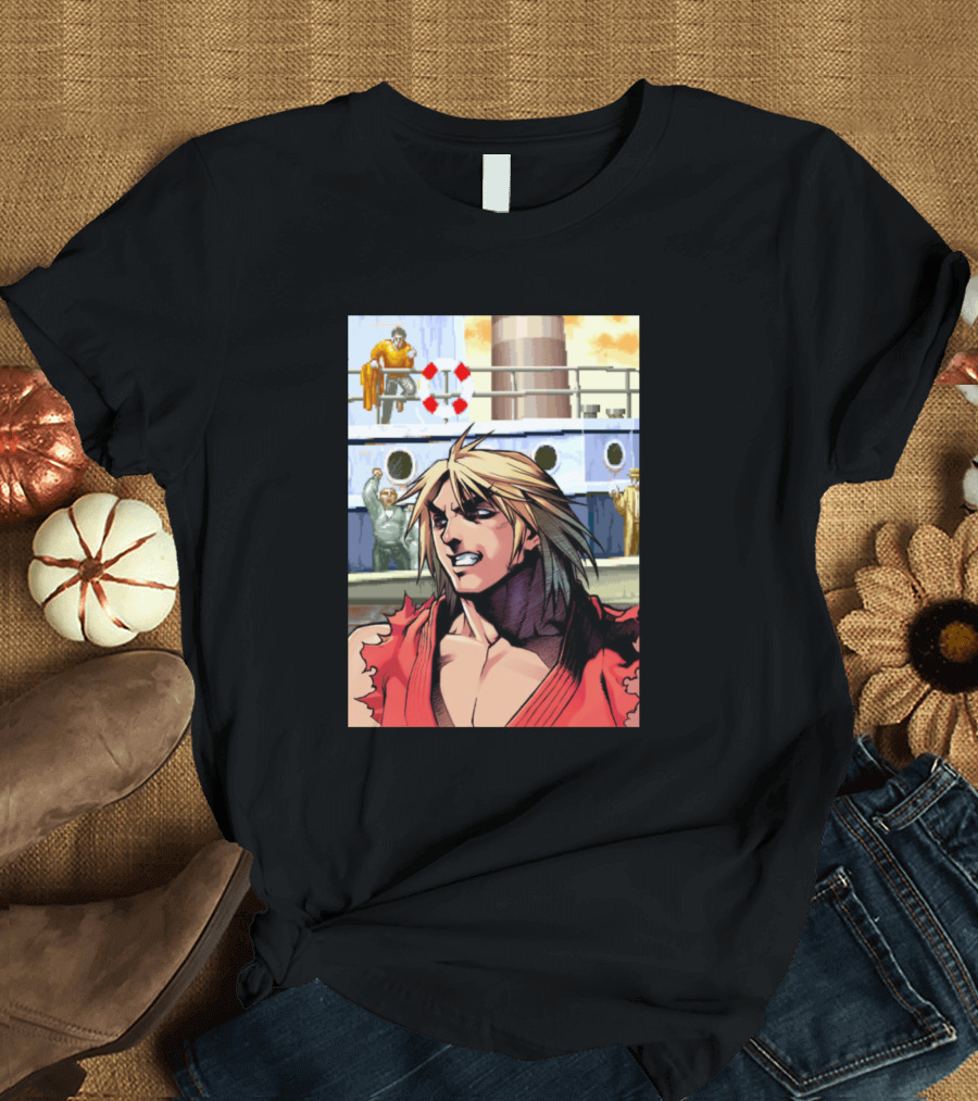 Street Fighter Ken Masters Character T-Shirt