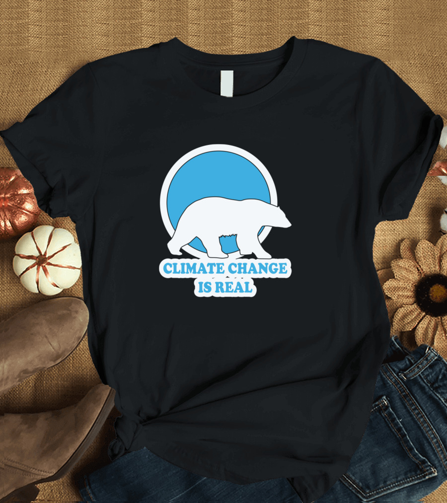 Climate Change Is Real Polar Bear Nature T-Shirt