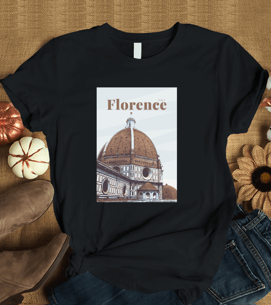 Florence Cathedral Italy Dome Architecture T-Shirt