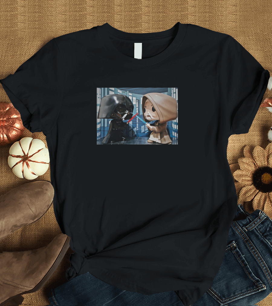 Master and Apprentice Reunited Funko Pop Duel Scene T-Shirt
