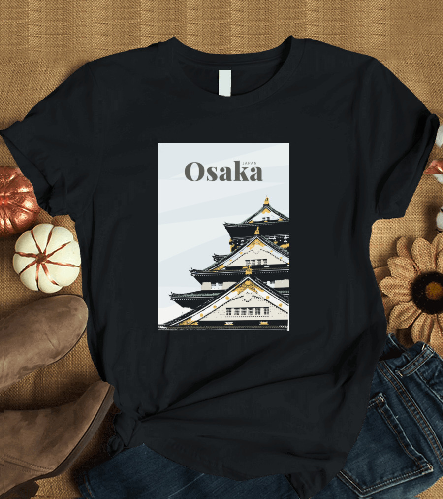 Osaka Castle Japan Architecture T-Shirt