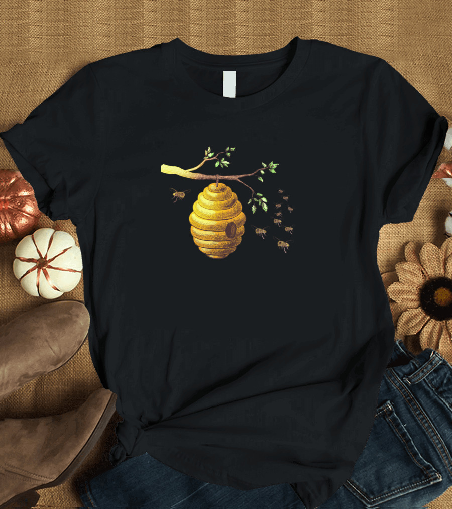 Beehive Honeycomb Beekeeper Honey Hone T-Shirt
