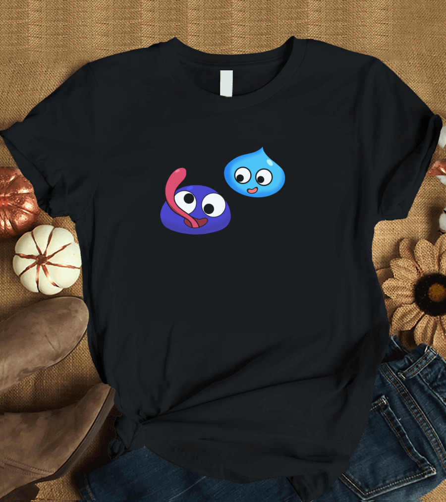 Gooey And Slimey Cute Colorful Blobs with Big Eyes and Smiles T-Shirt