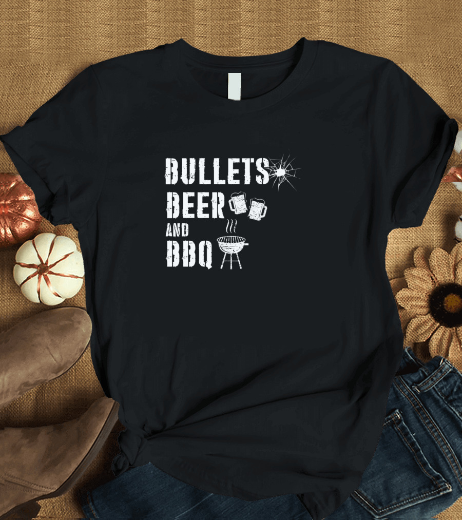 Bullet's Beer and BBQ Party with Grill Time T-Shirt