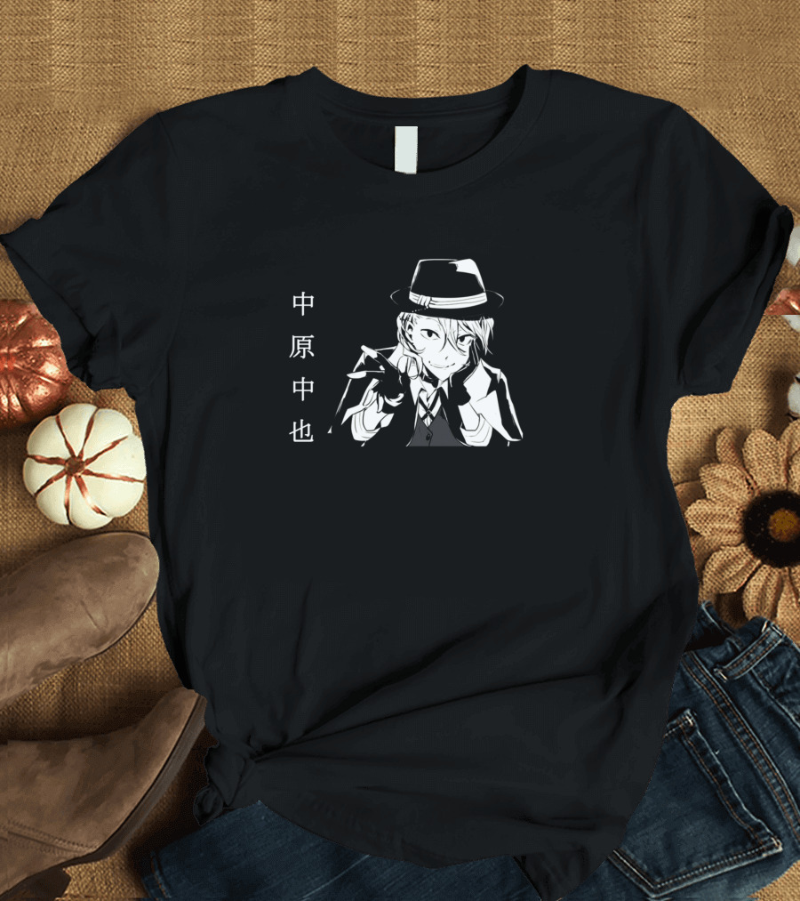 Chuuya Nakahara Bungo Stray Dogs Manga Style T-Shirt