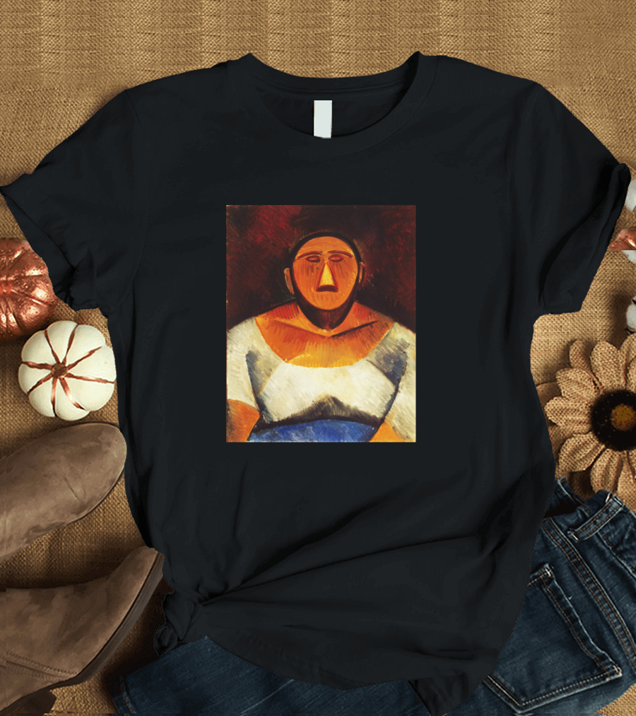 High Resolution Farm Woman Picasso T-Shirt