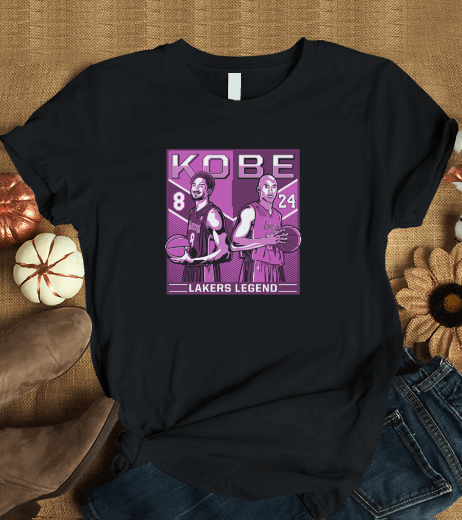 Kobe Lakers Legend 8 24 Vintage Purple T-Shirt