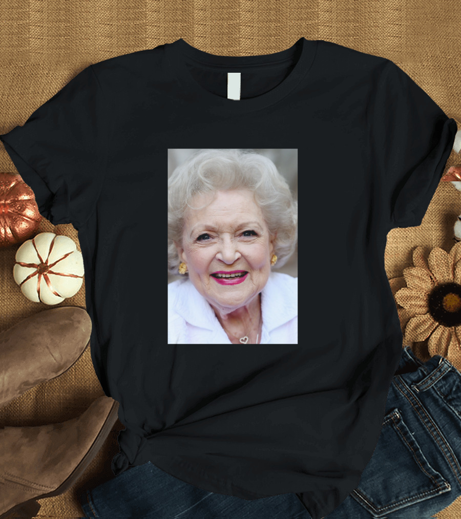 Betty White Portrait Photography T-Shirt