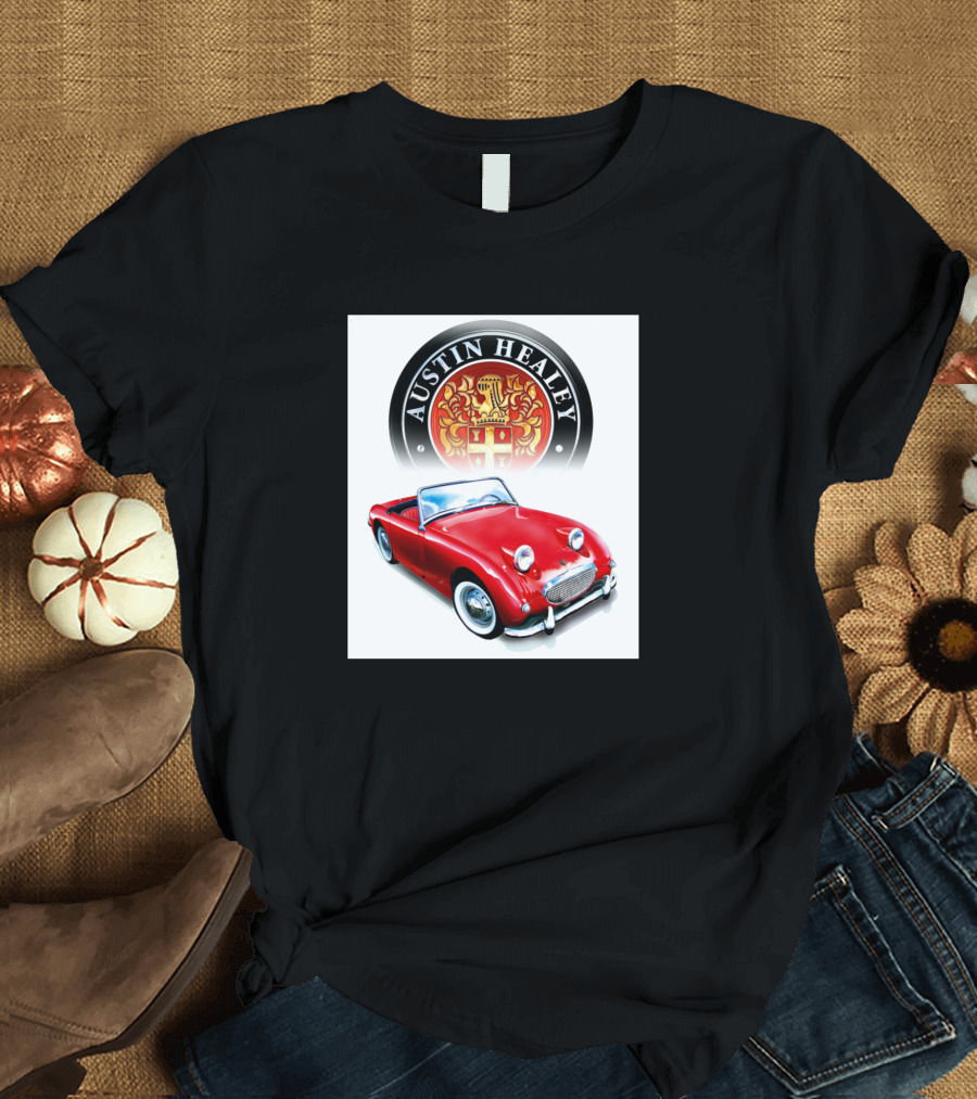 Austin Healey Red Bug Eye Classic Car Emblem T-Shirt