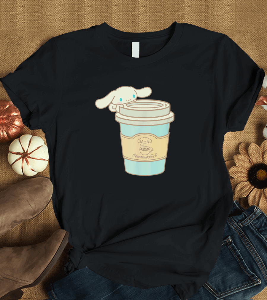 Cinnamoroll Coffee Cup Cozy Cuteness T-Shirt