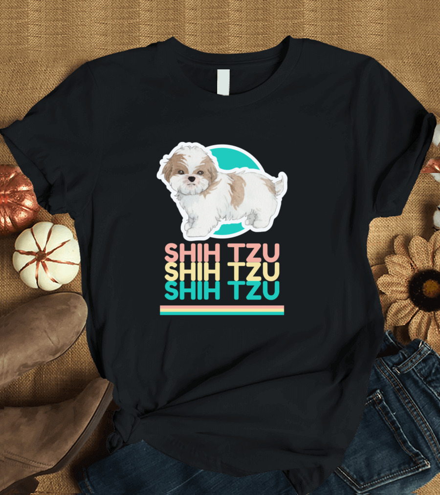 SHIH TZU Retro Cute Dog 1046 T-Shirt