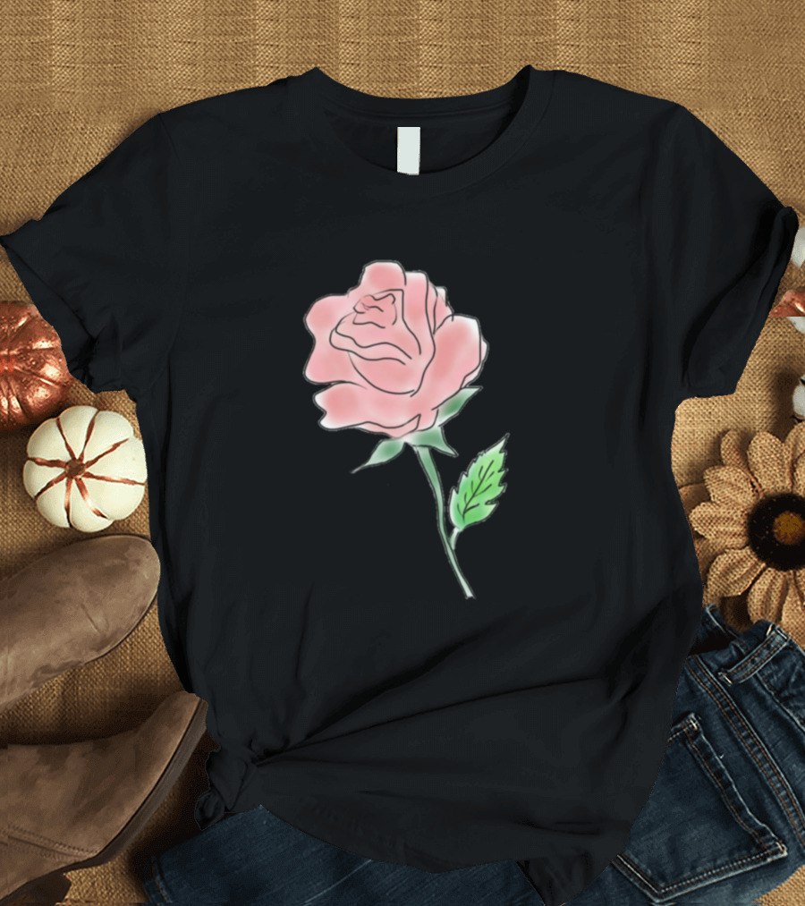 Rose Flower Cute Beautiful Funny Love Good Pink Blossom T-Shirt