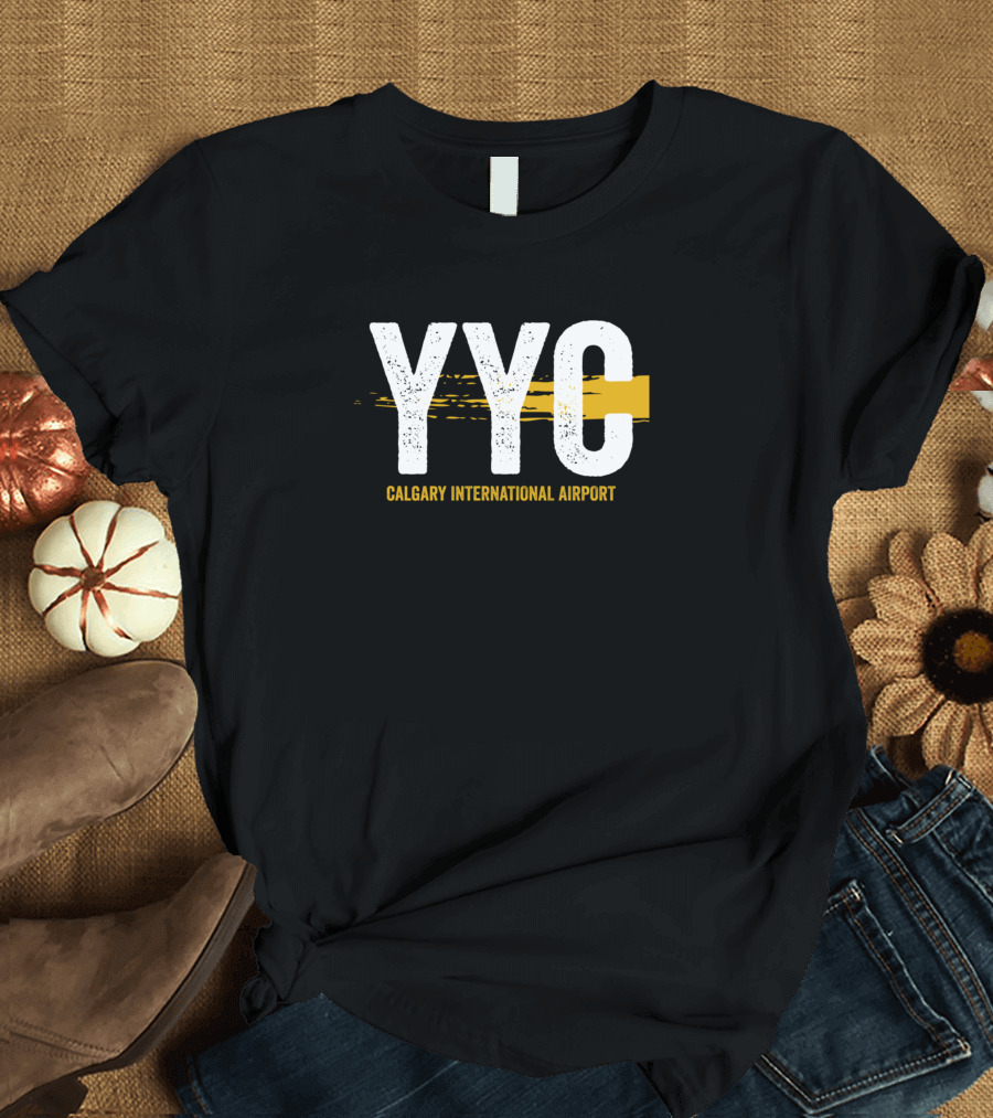 YYC Calgary International Airport Code T-Shirt