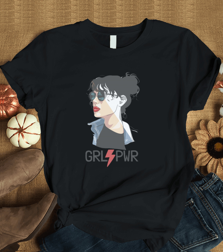 GRL PWR Feminism Lightning Iconic T-Shirt