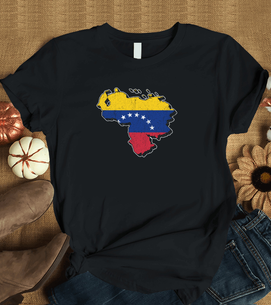 Venezuela Map Flag Vacation Travel Latin Ven T-Shirt