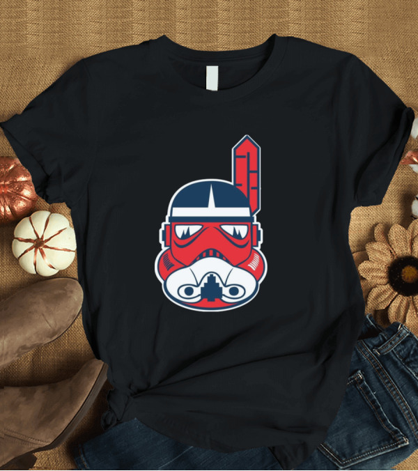 T-Shirt: The Chief Will Whit Mask Stormtrooper Red and Blue Feather Helmet T-Shirt The Chief Will Whit Mask Stormtrooper Red and Blue Feather Helmet T-Shirt