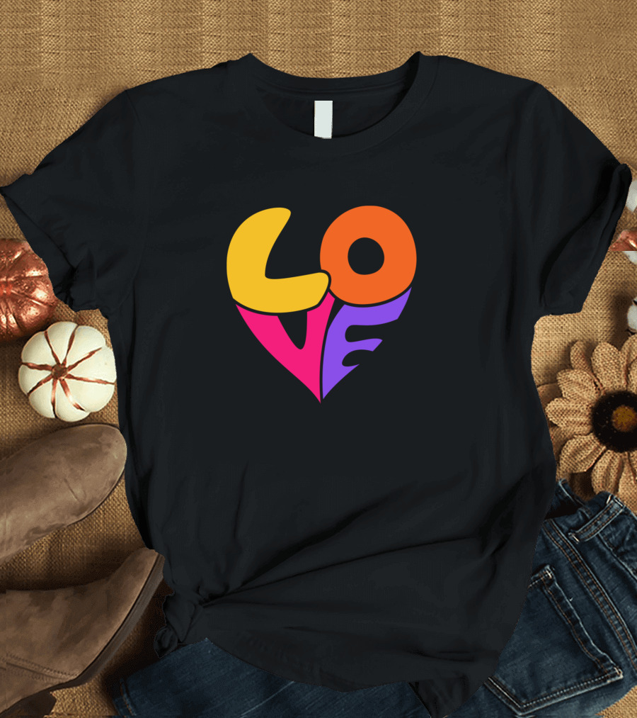Valentines Day Girly Love Heart T-Shirt