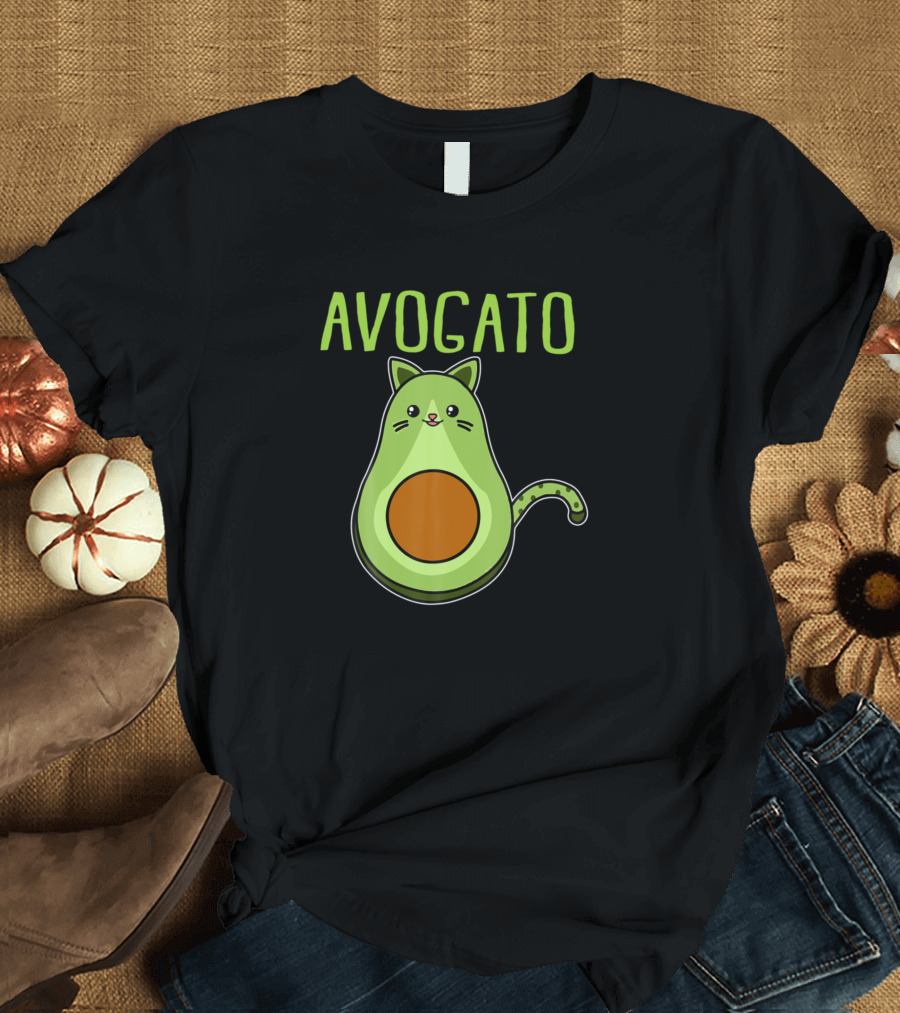 Avogato Avocado Cat Funny Cute Avocatto T-Shirt