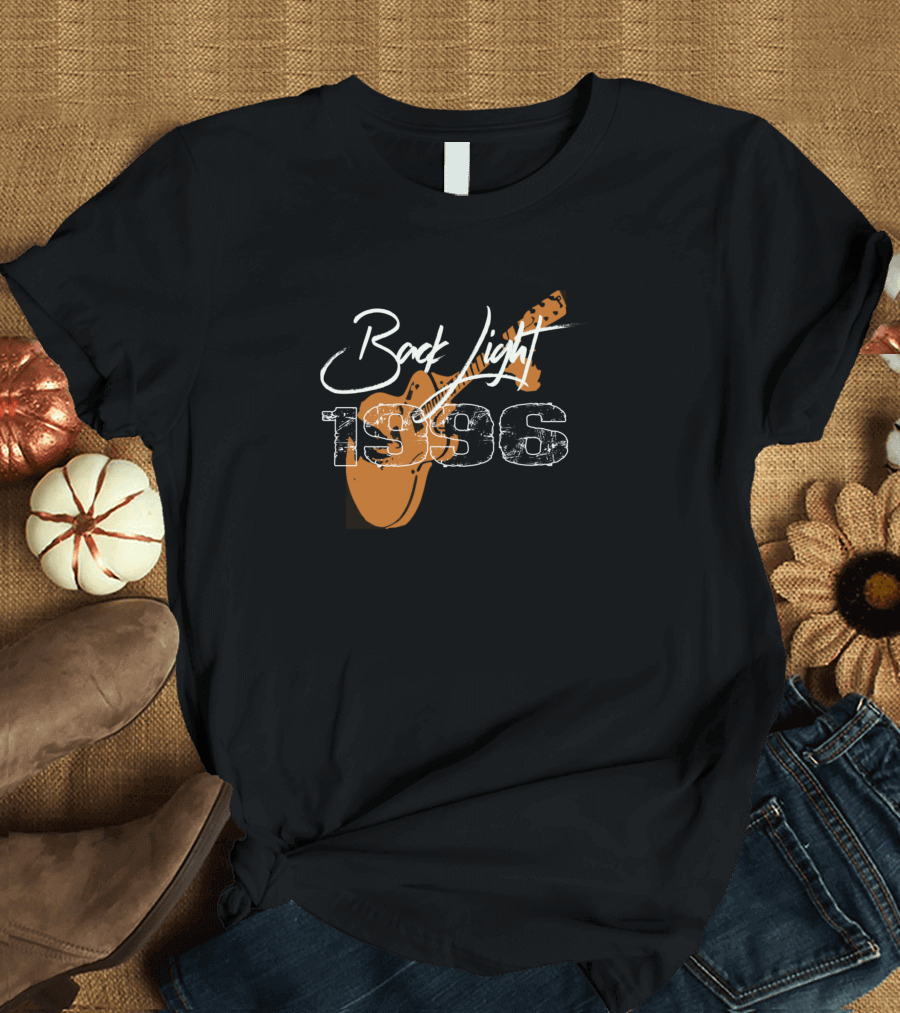 Back Light 1996 Distressed Rock Concert Guitar T-Shirt