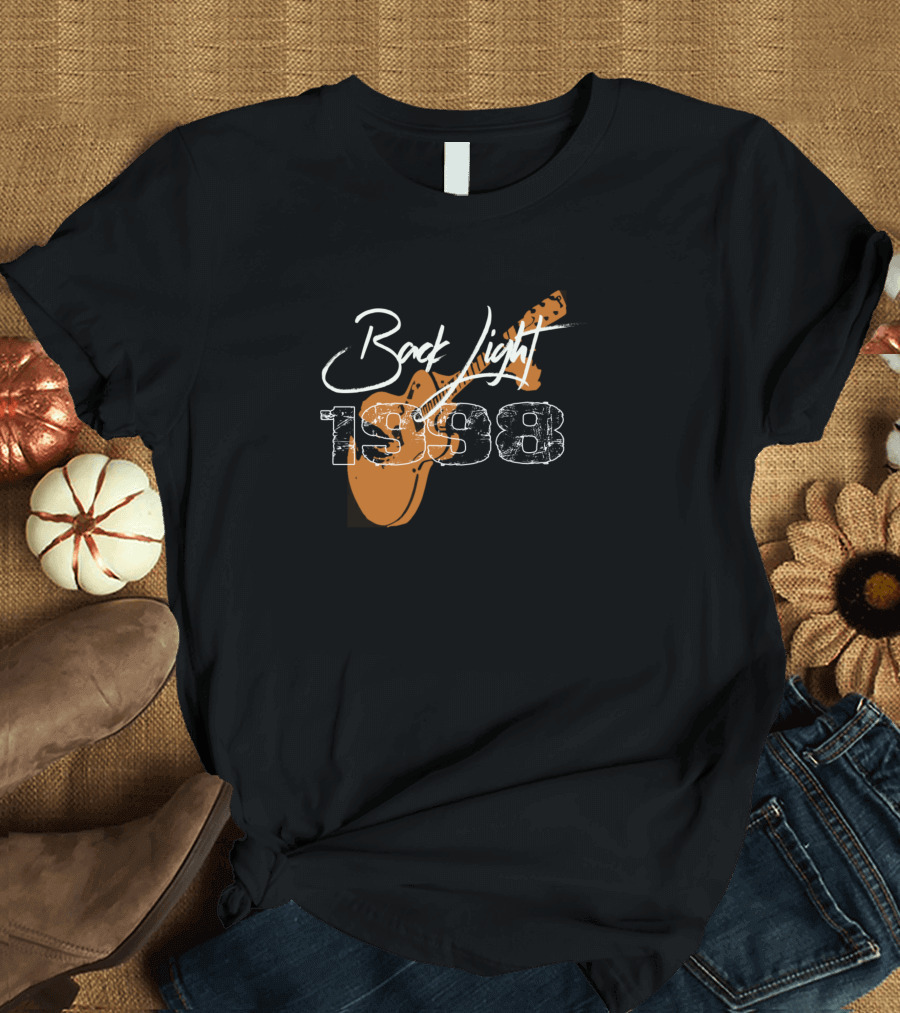 Back Light 1998 Distressed Guitar Rock Concert T-Shirt