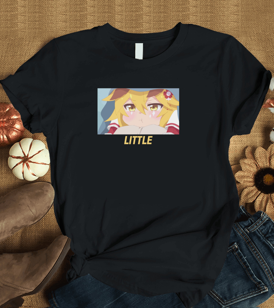 Little Anime Girl Kawaii Fox Ears Cute Expression T-Shirt