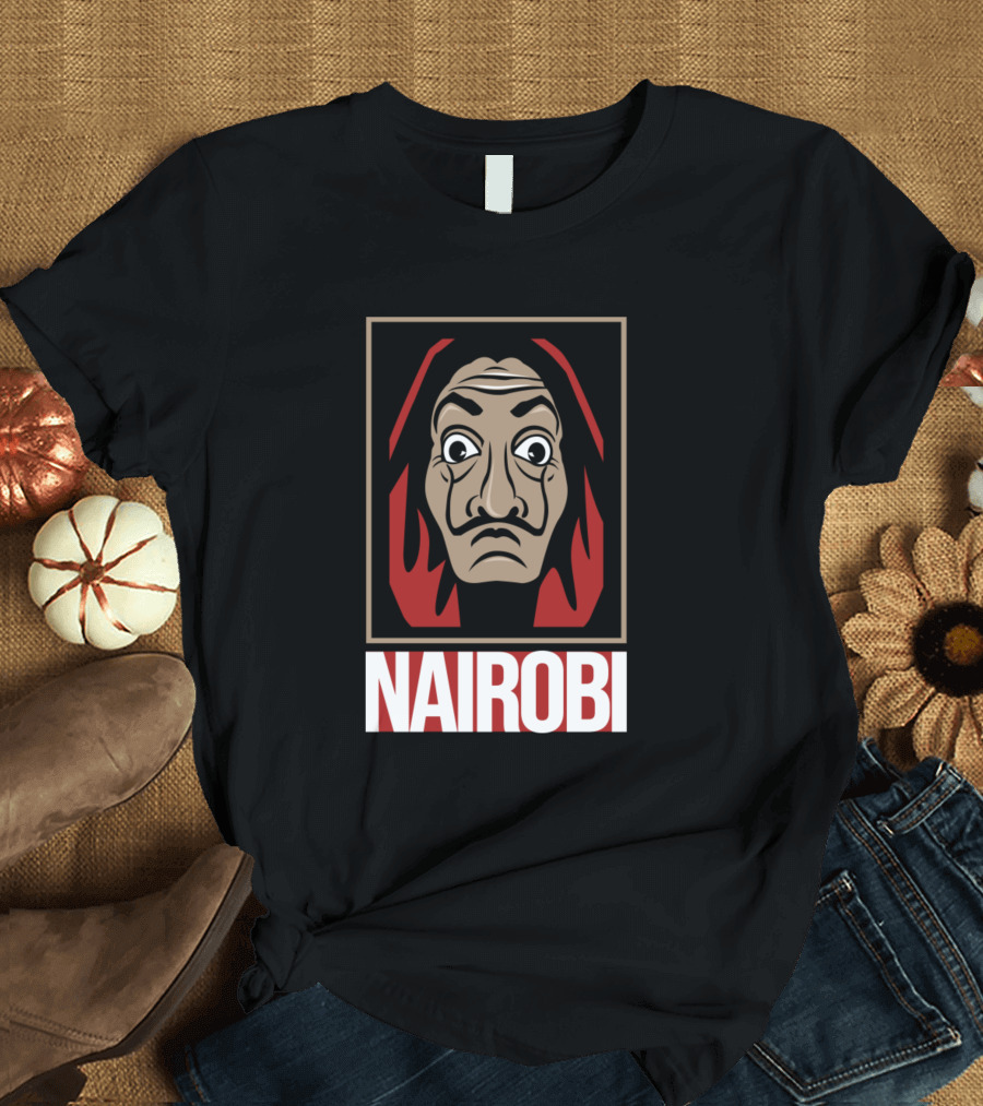 Nairobi Salvador Dalí Mask Money Heist T-Shirt