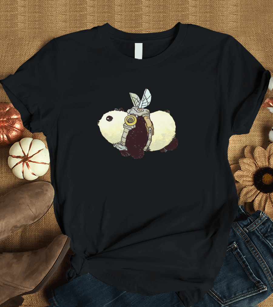 Panda Bee Dlying Hybrid with Mechanical Wings T-Shirt
