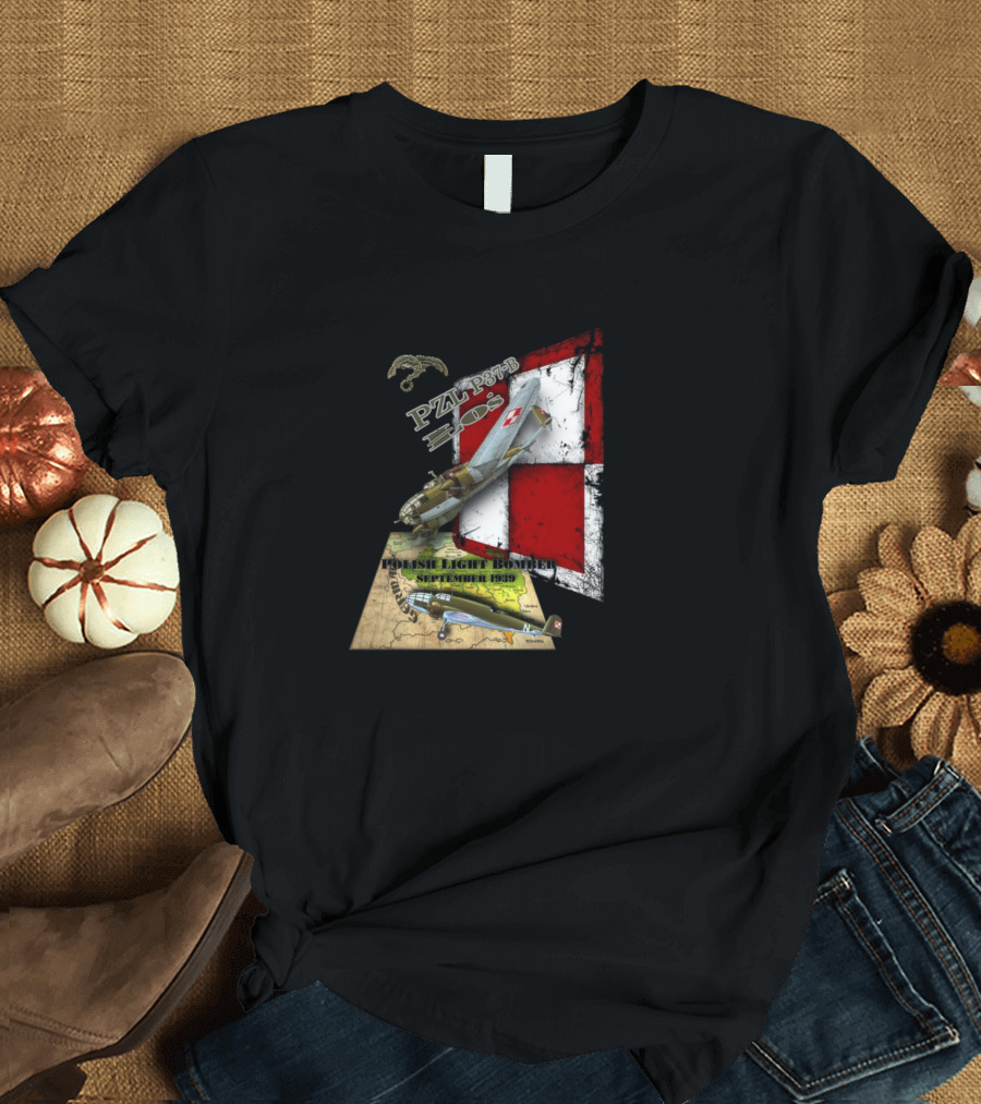 Pzl P37b Los Polish Light Bomber 1 September 1939 T-Shirt