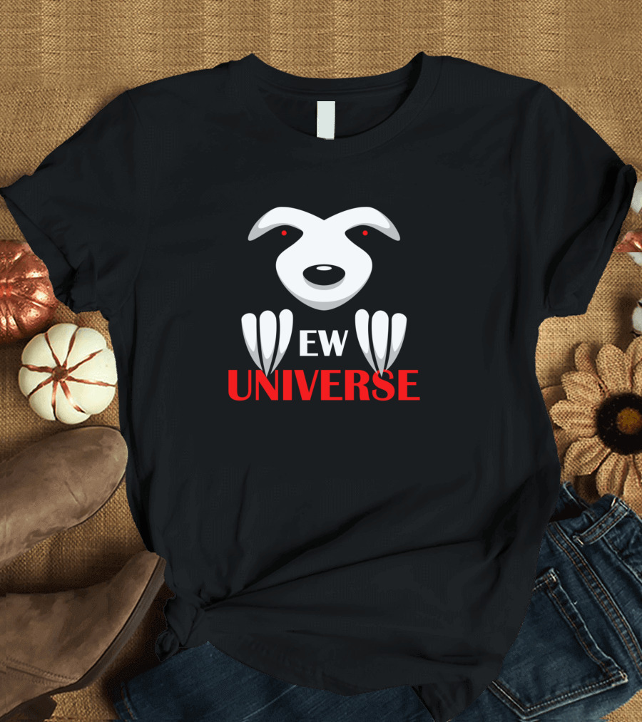 Scary Face Ngstliches Gesicht Ew Universe Red Eyes T-Shirt