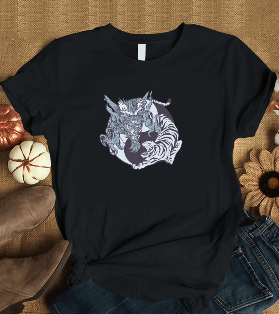 Yin Yang Tiger and Dragon T-Shirt
