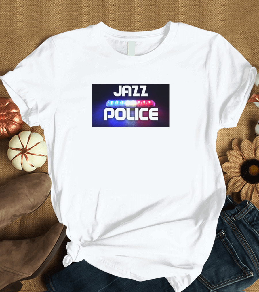 Jazz Police Vibrant LED Flashing Lights T-Shirt