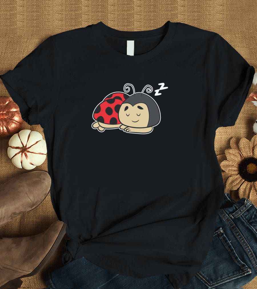 Cute Sleeping Tired Ladybug Napping Ladybu T-Shirt