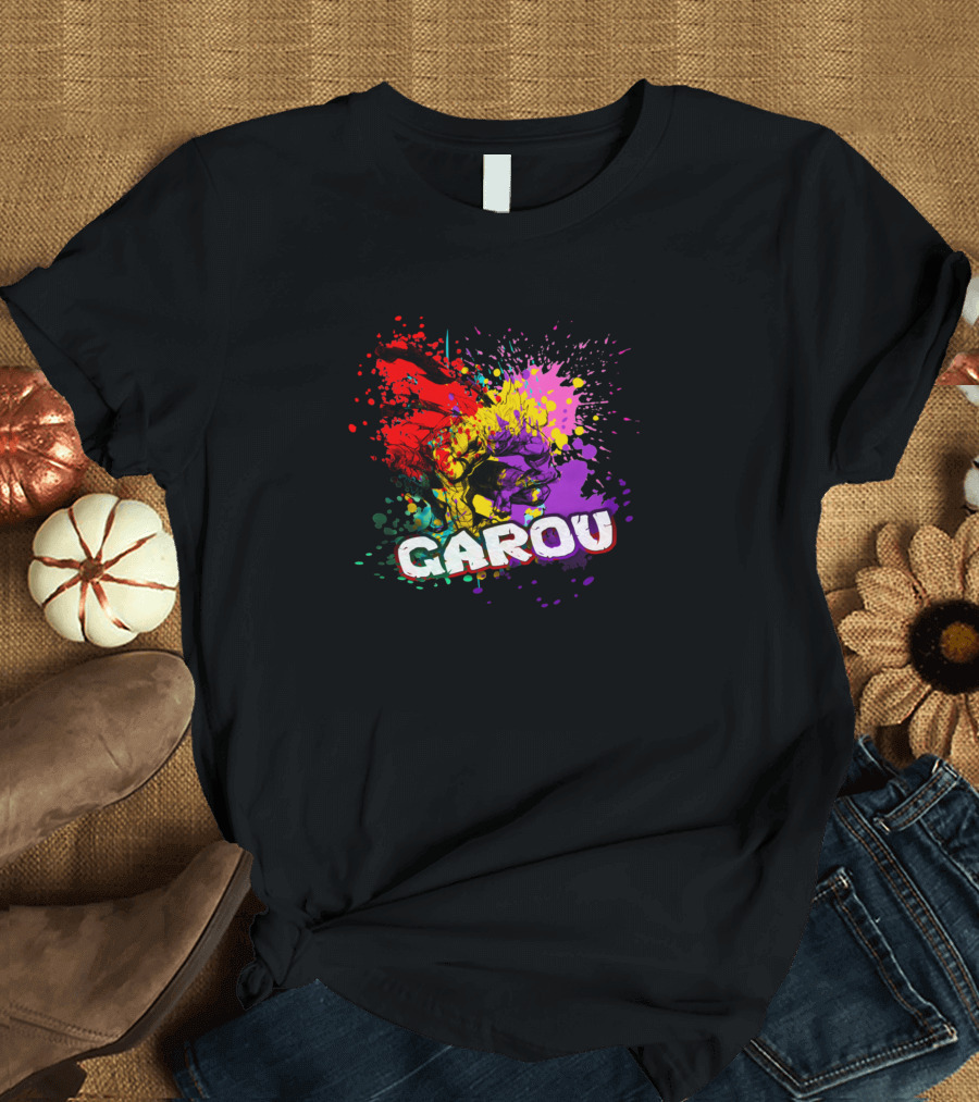 Garou Vibrant Color Splash Explosion T-Shirt