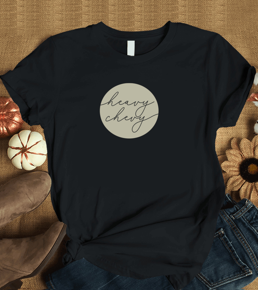 Heavy Chevy Van Conversion Van Life Circle T-Shirt