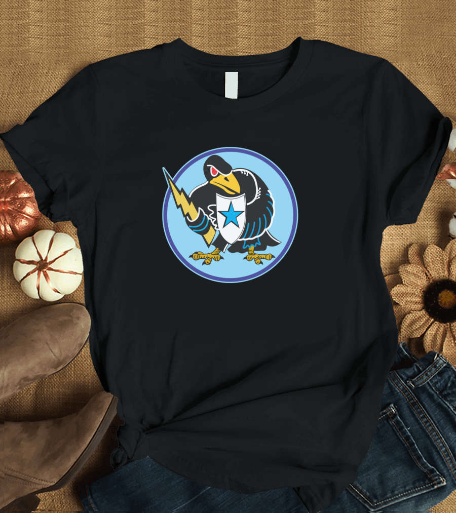 353D Bombardment Squadron USAF Clean Style Blue Star Shield Lightning Bird Emblem T-Shirt